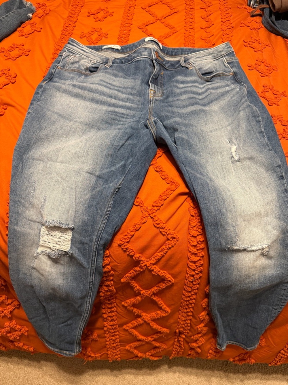 Vigoss Light Wash Distressed Skinny Jeans